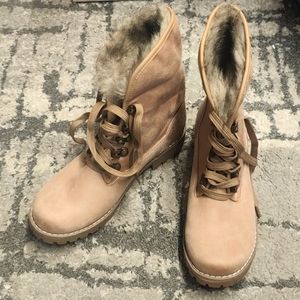 White Mountain Size 7 M PADDINGTON Beige Boots New Womens Shoes